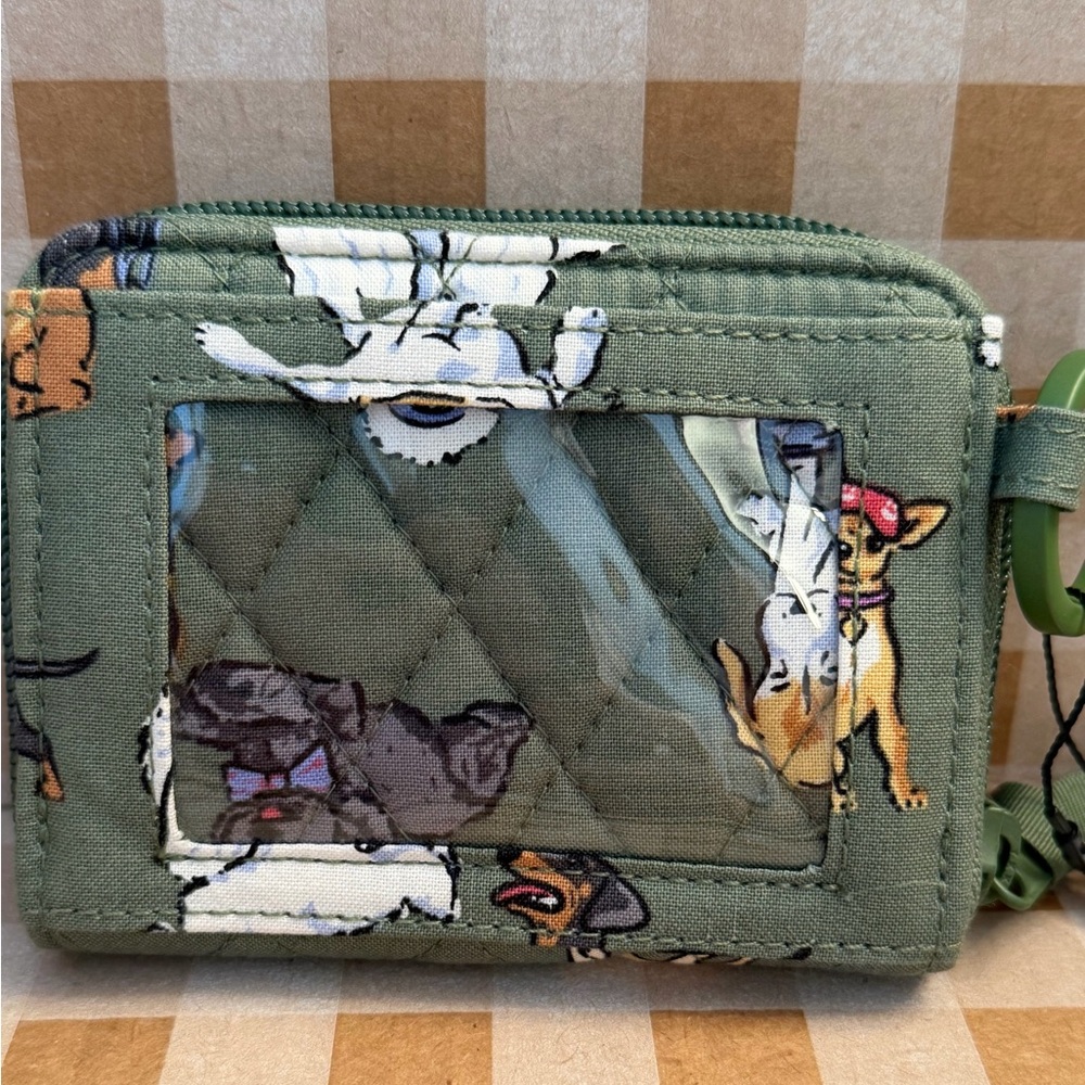 Vera Bradley  Small  Zip-Around Wallet Dog Park Pattern - Picture 2 of 5